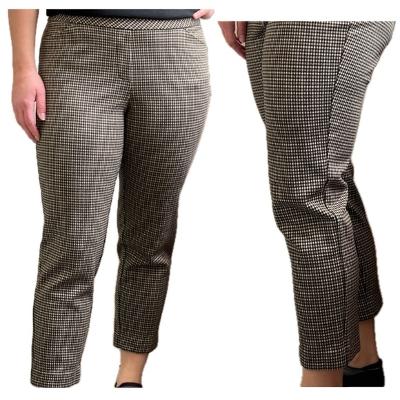 J. Jill Pants - J Jill Ponte Slim plaid dress pants business casual pants women’s medium petite